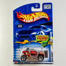 2002 Hot Wheels First Editions Moto-Crossed 043 rojo 5SP base ZAMAC