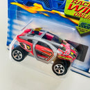 2002 Hot Wheels First Editions Moto-Crossed 043 rojo 5SP base ZAMAC