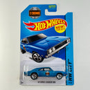 2015 Hot Wheels HW City 69 Dodge Charger 500 azul metálico 5SP Primera Edición
