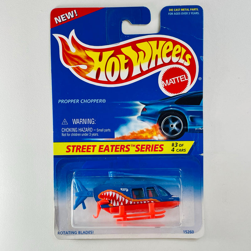 1996 Hot Wheels Street Eaters Propper Chopper azul