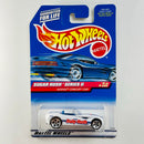 1999 Hot Wheels Sugar Rush Series II Dodge Concept Car blanco 5DOT base Plata