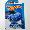 2015 Hot Wheels HW City Fiat 500 azul 10SP