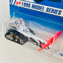 1995 Hot Wheels First Editions Big Chill blanco con tampo negro pala naranja