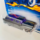 2003 Hot Wheels First Editions 8 Crate Ford Ranch Wagon 022 negro con gris 5SP Primera Edición