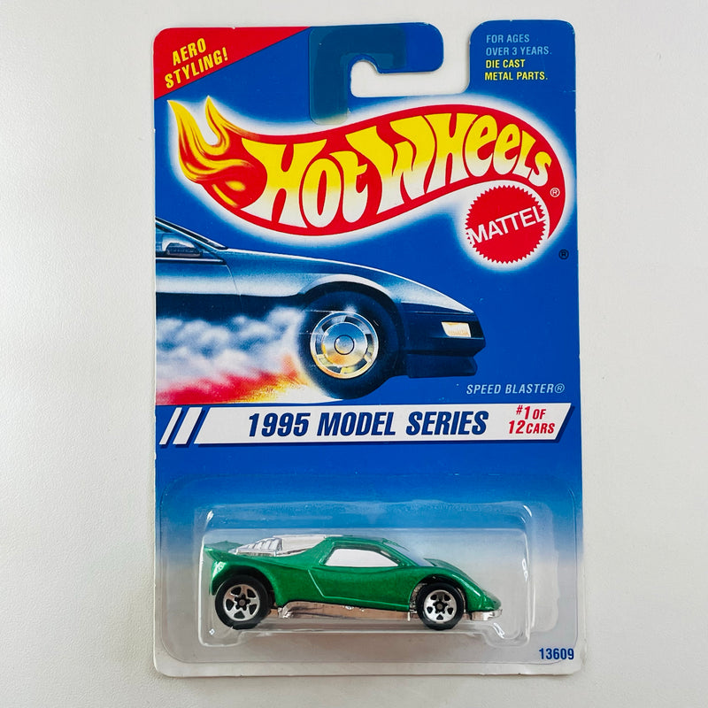 1995 Hot Wheels New Model Series Speed Blaster verde metálico 5SP
