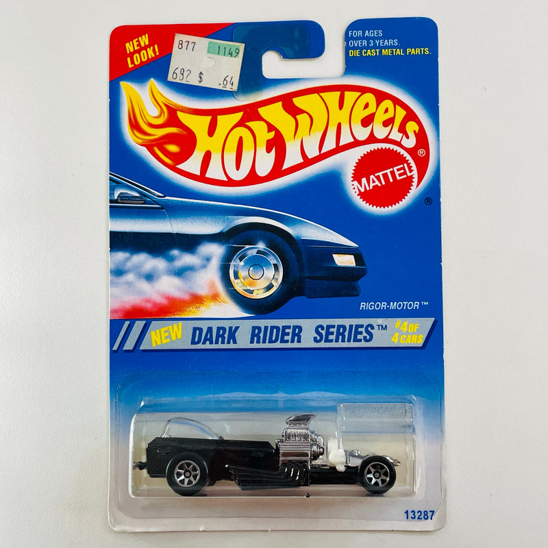 1995 Hot Wheels Dark Rider Series Rigor Motor negro metálico 7SP