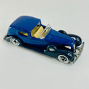 1990 Hot Wheels Classic Caddy 44 azul metálico WW base ZAMAC - Loose