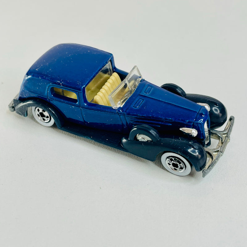 1990 Hot Wheels Classic Caddy 44 azul metálico WW base ZAMAC - Loose