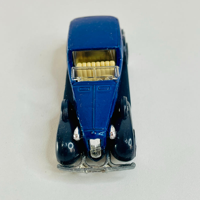 1990 Hot Wheels Classic Caddy 44 azul metálico WW base ZAMAC - Loose