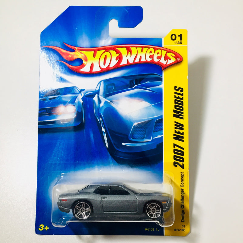 2007 Hot Wheels First Editions Dodge Challenger Concept gris PR5