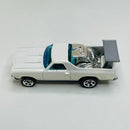 2000 Hot Wheels First Editions 68 El Camino Chevrolet blanco 5SP base ZAMAC - Loose