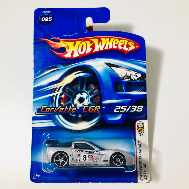 2006 Hot Wheels First Editions Corvette C6R plata OH5