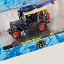 2021 M2 Machines Limited Edition 1/8,400 Maui and Sons 1944 Willys MB Jeep R59 negro Llantas de Goma
