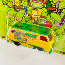 2022 Hot Wheels Premium Pop Culture Teenage Mutant Ninja Turtles Tortugas Ninja 66 Dodge A100 amarillo Llantas de Goma RR