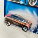 2003 Hot Wheels Alt Terrain Jeep Jeepster 171 naranja metálico 5SP base ZAMAC
