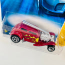 2007 Hot Wheels New Models Straight Pipes rojo metálico 5SP base ZAMAC Primera Edición