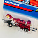 1998 Hot Wheels Dogfighter 375 rojo metálico 5DOT