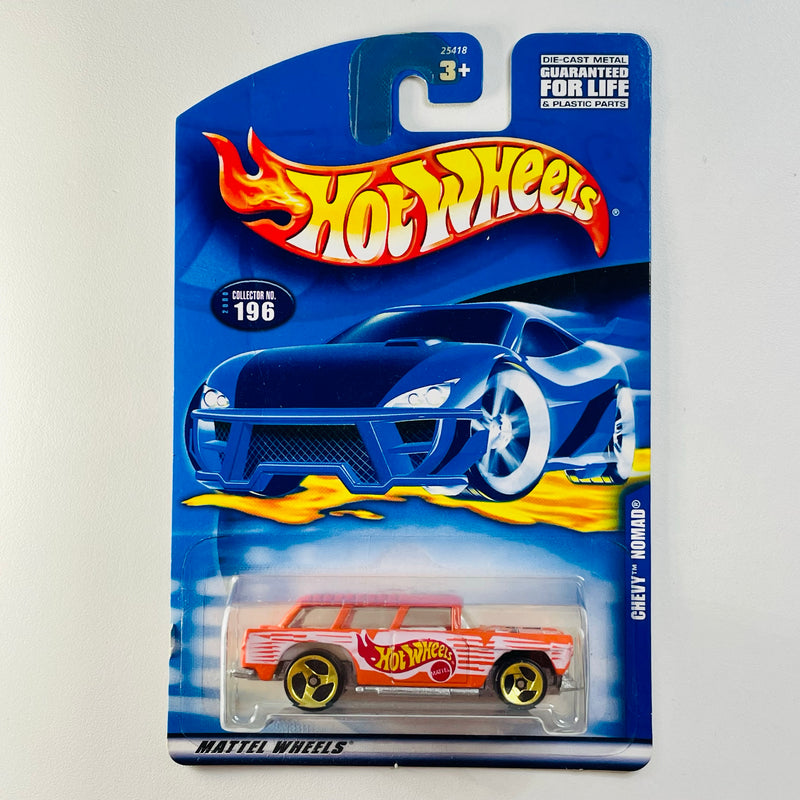 2000 Hot Wheels Chevy Nomad 196 naranja 3SP