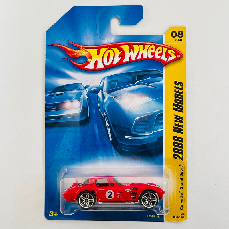 2008 Hot Wheels New Models Corvette Grand Sport rojo PR5