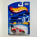 2000 Hot Wheels Secret Code Series Fiat 500C 045 rojo 5SP base ZAMAC