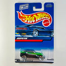 2000 Hot Wheels Jeep Jeepster verde 5DOT Blíster 90s