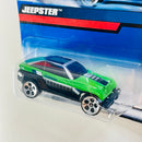 2000 Hot Wheels Jeep Jeepster verde 5DOT Blíster 90s