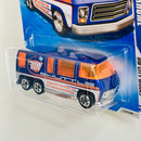 2010 Hot Wheels HW City Works GMC Motorhome azul metálico 5SP