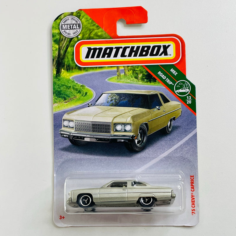 2019 Matchbox MBX Road Trip 75 Chevy Caprice dorado metálico Primera Edición