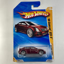 2010 Hot Wheels New Models 09 Cadillac CTS-V rojo metálico 10SP
