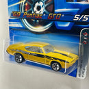 2006 Hot Wheels Motown Metal 69 Pontiac GTO 090 amarillo 5SP