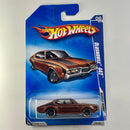 2009 Hot Wheels Muscle Mania Oldsmobile 442 marrón metálico PR5
