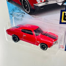 2020 Hot Wheels HW Screen Time Rápidos y Furiosos 70 Chevelle SS rojo MC5