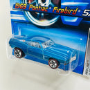 2006 Hot Wheels Red Line 1969 Pontiac Firebird 100 azul metálico Redline 5SP