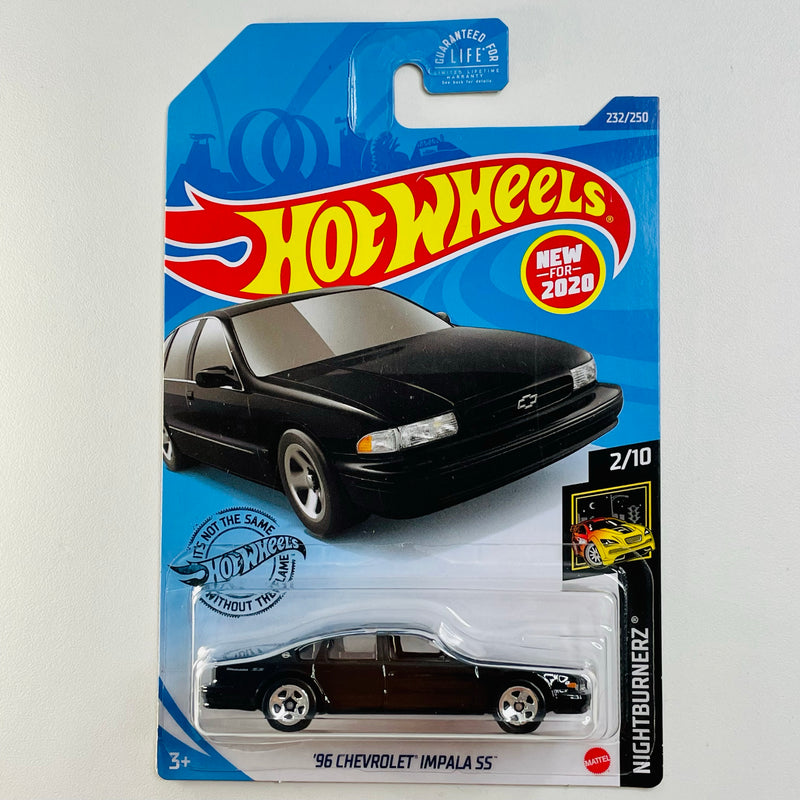 2020 Hot Wheels Nightburnerz 96 Chevrolet Impala SS negro 5SP Primera Edición