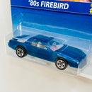 1996 Hot Wheels 80s Firebird Pontiac 462 azul metálico 5SP