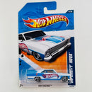 2011 Hot Wheels HW Racing 66 Chevy Nova blanco PR5
