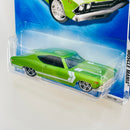 2009 Hot Wheels Muscle Mania 69 Chevelle Chevrolet verde metálico PR5