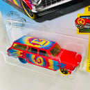 2019 Hot Wheels HW Art Cars 64 Chevy Nova Wagon rojo 5SP