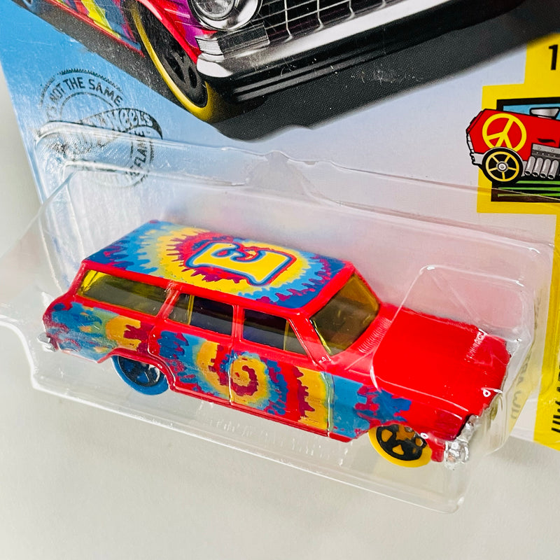 2019 Hot Wheels HW Art Cars 64 Chevy Nova Wagon rojo 5SP