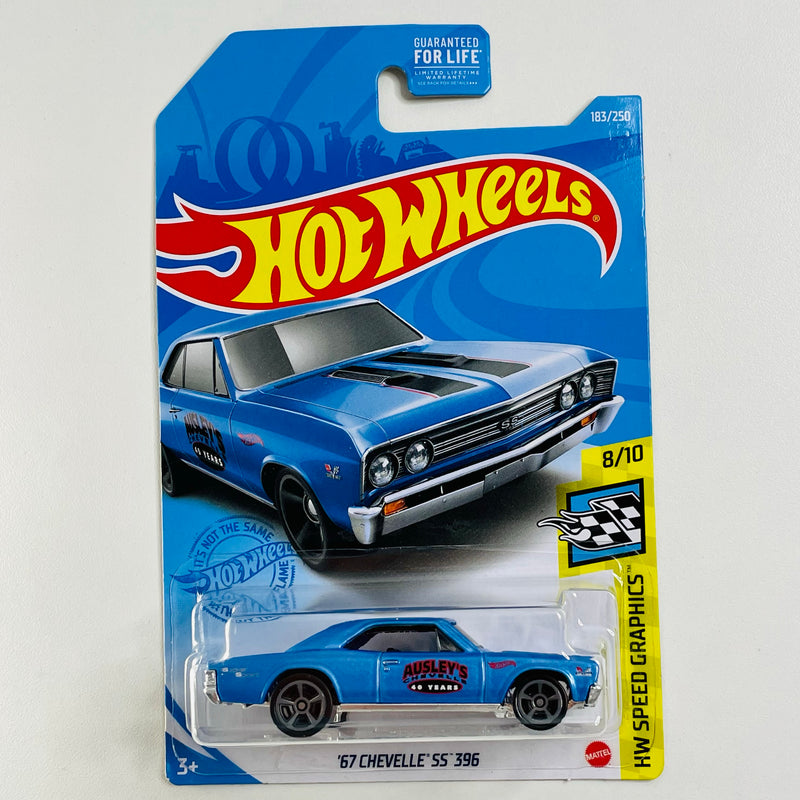 2021 Hot Wheels HW Speed Graphics 67 Chevelle SS 396 azul metálico MC5