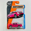 2017 Matchbox MBX Adventure City 02 Chevy Avalanche rosado