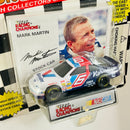 1995 Racing Champions NASCAR Stock Car Mark Martin 6 Valvoline Ford Thunderbird azul con blanco