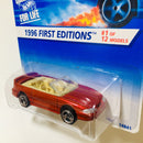 1996 Hot Wheels First Editions 1996 Mustang GT rojo 3SP