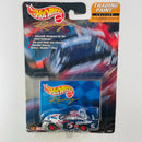 1999 Hot Wheels Pro Racing Premium Trading Paint Edition 1/15,000 NASCAR Mark Martin 6 Valvoline Ford Taurus azul con blanco Llantas de Goma Goodyear