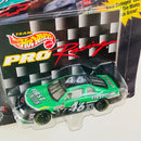 1998 Hot Wheels Pro Racing Premium Trading Paint Collector Edition NASCAR Wally Dallenbach 46 First Union Chevrolet Monte Carlo verde con negro Llantas de Goma Goodyear