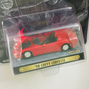 1999 Racing Champions Mint Motor Trend 50th Anniversary Limited Edition 1/9,999 98 Chevy Corvette rojo Llantas de Goma