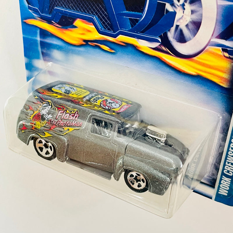 2003 Hot Wheels Work Crewsers 1956 Ford 145 gris metálico 5SP