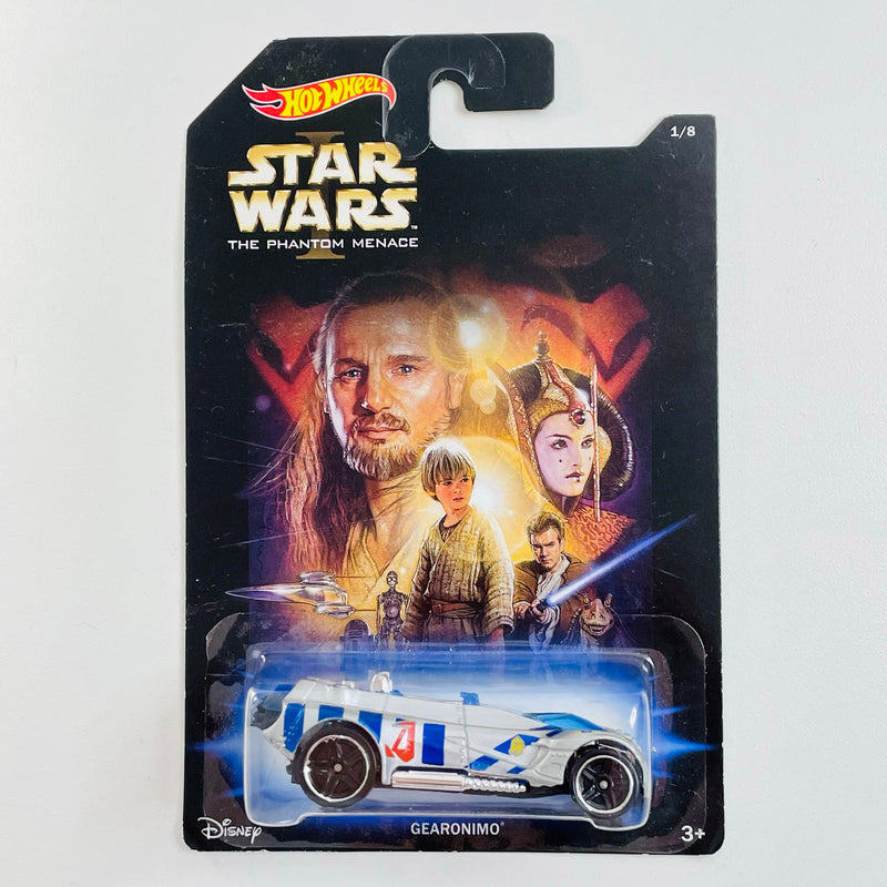 2014 Hot Wheels Star Wars I The Phantom Menace Gearonimo plata PR5