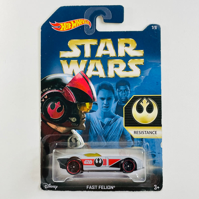 2015 Hot Wheels Star Wars Factions Resistance Fast Felion gris PR5