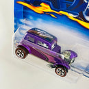 2002 Hot Wheels Red Lines 32 Ford Vicky 104 morado redline 5SP base ZAMAC